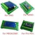 DIN Rail Mount Screw Terminal Block Adapter PLC DIY Mrelaxodule For Arduino UNO MEGA2560 R3 /NANO/Pro Mini Board. 