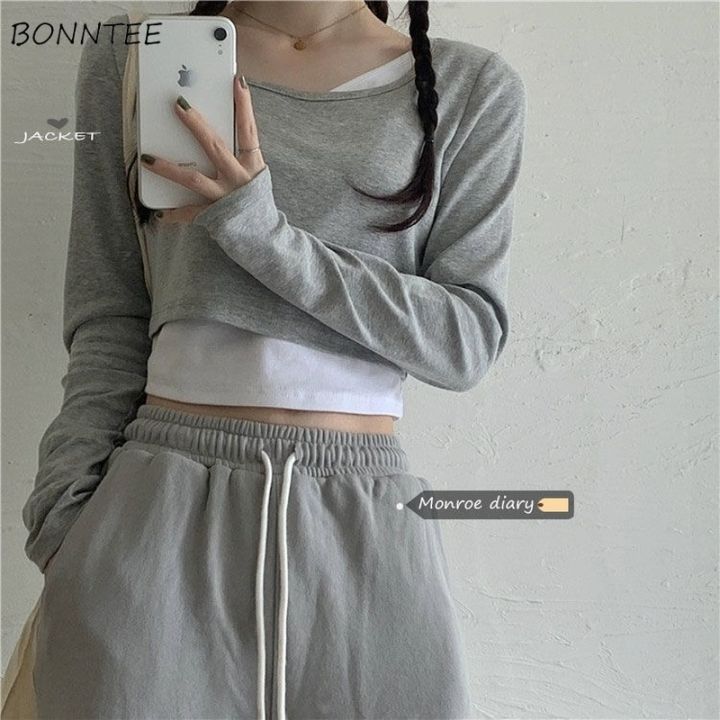 Long%20Sleeve%20T-shirts%20Womens%20Two%20Piece%20Cropped%20Tops%20Streetwear%20Slim%20Daily%20Korean%20Style%20Ulzzang%20Chic%20Tees%20Female%20Design%20Hot%20-%20Image%203