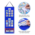 Visual Schedule for Kids Daily Routine Chart Calendar Pocket Felt Autism Learning Behavioral Tool for School. 