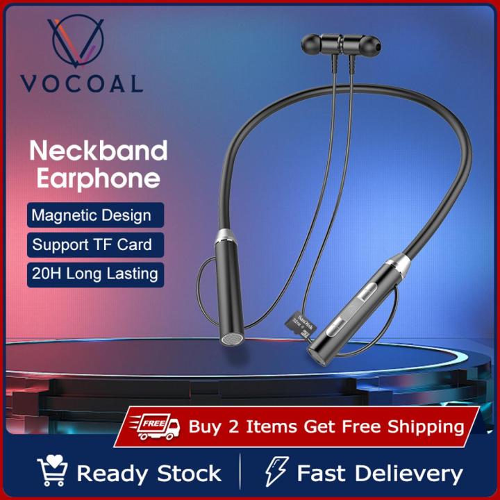 Vocoal Earbuds In Ear Headphones Bluetooth Earphone Neckband Headphone Hanging Ear Non-In-Ear Earbuds Soft Silicone Sport Earphone HD Stereo Headset Magnetic Headphones