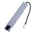 Docking Station USB C Hub Multi Function Portable Multiport for External Device.
