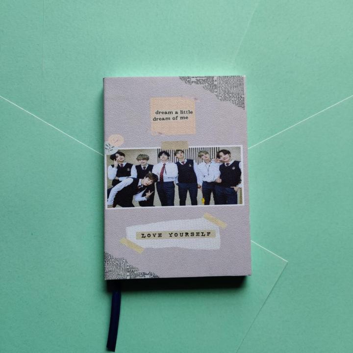 BTS Small Pocket Notebook- Notebook/sketchbook/sketchpad for drawing, sketching, writing with classic look