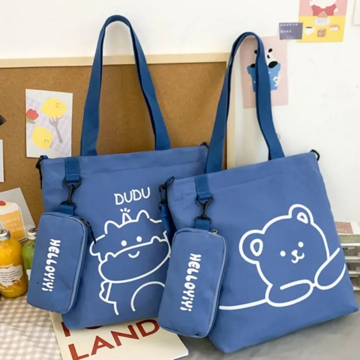 Zippered%20Canvas%20Bag%20Design%20Cartoon%20Tote%20Bag%20Canvas%20Fashion%20Student%20Handbag%20for%20Casual%20Use%20Fashion%20Accessory%20Shopping%20Bag%20Daily%20Carry%20Casual%20Wear%20School%20Bag%20Women's%20Fashion%20Carry%20-%20Image%206