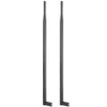 2X 12DBI WiFi Antenna, 2.4G/5G Dual Band High Gain Long Range WiFi Antenna with RPPSMA Connector for Wireless Network. 