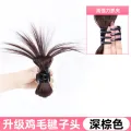Chicken Coop Bun Idle Style Kick Shuttlecock Head Fountain High Ponytail Hot Girl Chicken Coop Hair Grip Wig Hair Bag. 