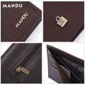 MANDU Fashionable Wallet with Large Capacity, Advanced Feeling, Zero Wallet, Multi functional Card Bag for Men. 
