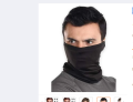 Black Bike Face Bandana for Men & Women.