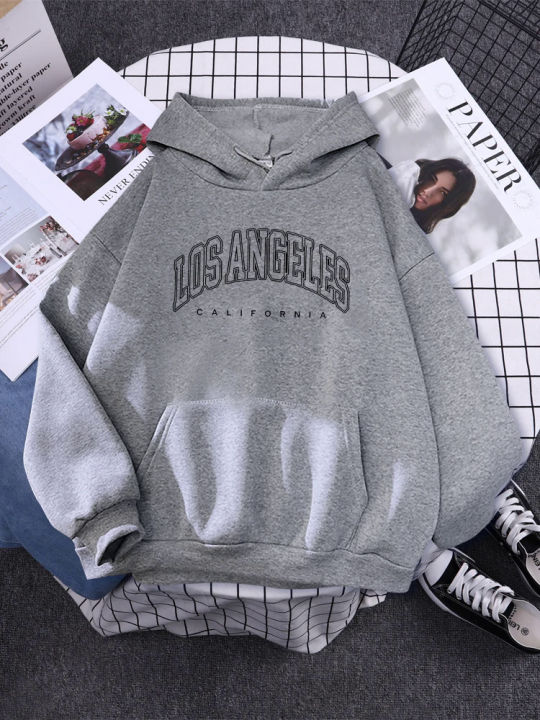 Los%20Angeles,%20United%20States%20Double%20Outline%20Women%20Sweatssports%20Warm%20Sweatshirt%20Casual%20Hat%20Rope%20Pullover%20Harajuku%20Hooded%20Sweatwears%20-%20Image%202