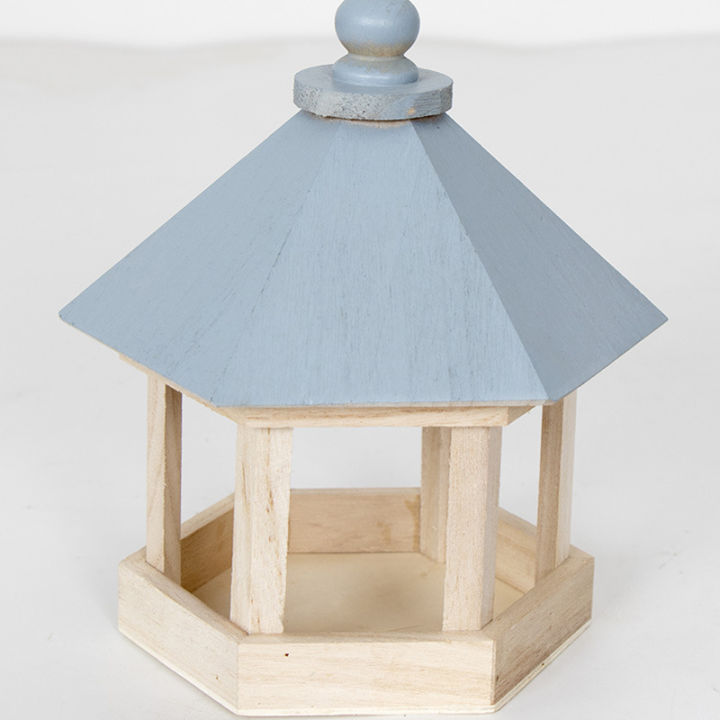 Wooden%20Bird%20Feeder%20Bird%20House%20with%20Roof%20Garden%20Decoration%20of%20Hexagon%20Shape%20Bird%20Nest%20Home%20Decoration,%20Yard%20Decoration,%20Large%20Capacity%20Wild%20Bird%20Feed%20Dispenser%20-%20Image%202