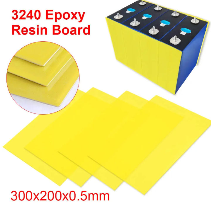 Yellow Epoxy Fiberglass Board For Battery Pack Insulation (1 Pcs)