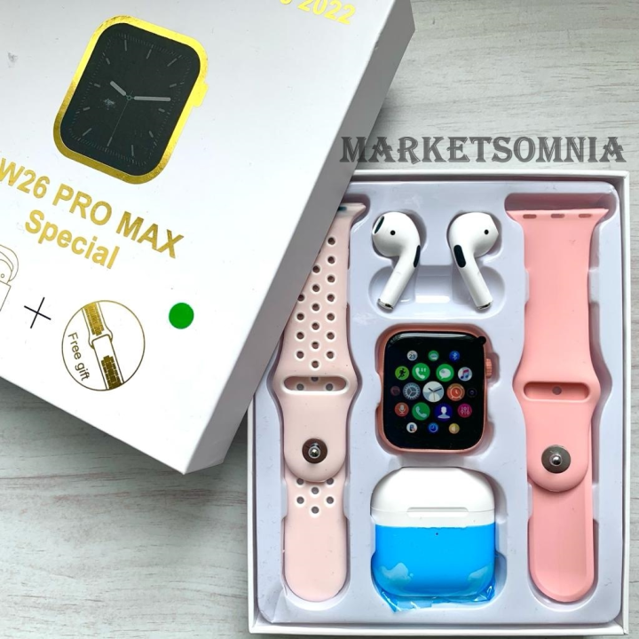 W26%20%20Pro%20Max%20Bluetooth%20Calling%20Smartwatch%20with%20Free%202%20Pair%20belts%20and%20Wireless%20Bluetooth%20Earphone%20-%20Image%204
