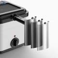 Mini Deep Oil Fryer Deep Frying Pot Electric Deep Fryer Fish Fryer Multipurpose. 