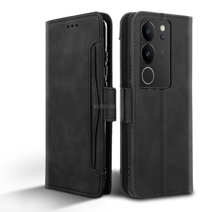 Vantime%20for%20Vivo%20V29%20v29e%205G%20PU%20leather%20soft%20TPU%20wallet%20case%20multi%20cards%20clip%20flip%20cover%20-%20Image%202