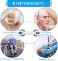 Bathroom & Shower Helping Handle Safety Grip Anti Slip Support Double Locking Handle Safety Cup Absorption.