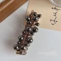 Korean Pearl Beads Telephone Wire Hair Ties Elastic Hair Bands Spiral Coil Rubber Bands Ponytails Hair Accessories for Women. 