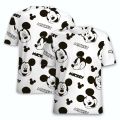 Summer Disney T-Shirts Mickey Minnie Mouse Cartoon Anime 3D Print Streetwear Men Women Fashion Oversized T Shirt Kids Tees Tops.