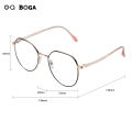 OQ BOGA 20 Styles Unisex Anti UV Photochromic Sunglasses Anti Blue Light Radiation Metal Round Frame Computer Glasses.