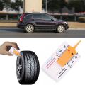 TE Measure Tool Tyre Tread Depth Gauge Tread Depth Meter Tool for Car Wheel white&yellow.