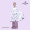 Kids Floral Print HIjab & Skirt set - Malaysian Prayer Hijab with Skirt for Muslim Girls - Instant Ready Hijab - Namajer Hijab - Hijab Collection - Two Pieces Prayer Set - Ages 8 to 12. 