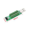 USB Port Mini Discharge Load Resistor Digital Current Voltage Meter Tester 2A/1A With Switch 1A Green Led / 2A Red Led.