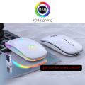 Wireless Mouse Rgb Rechargeable With Slim Design - Yindiao A2 - Customizable Dpi And Lighting For A Stylish Experience.