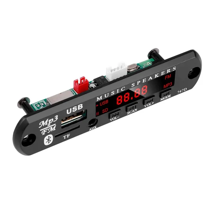 Bluetooth%205.0%20Radio%20DC%209V%2012V%20Wireless%20audio%20Receiver%20Car%20Kit%20USB%203.5MM%20AUX%20FM%20Module%20Mp3%20Player%20Decoder%20Board%20-%20Image%203