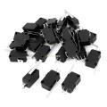 3Pcs- Without Lever 3Pin Limit Switch Micro Limit Switch 16A 250VAC SPDT Limit Switche 3 Pin KW7-0 KW7 T125 5E4 Common Terminal Switches For Microwave Oven Game Machines Electric Cookers Blender.