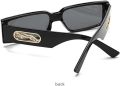 Jaguarl tiger Emblem Narrow Rectangle Plastic Luxury Fashion Sunglasses. 