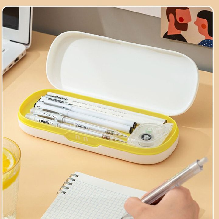 Kawaii%20Plastic%20Double%20Layer%20Pencil%20Case%20for%20Kids%20Macaron%20Solid%20Color%20Cute%20Hard%20Pen%20Box%20Office%20School%20Supplies%20Stationary%20Gift%20-%20Image%204