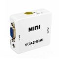 VGA to HDMI supports 1080P HD VGA2HDMI VGA TO HDMI converter- Compact Mini VGA to HDMI 1080P HD Video Converter Adapter With 3.5mm Audio Jack. 