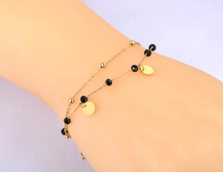 JeeMango%20Bohemia%20Titanium%20Stainless%20Steel%20Double%20Layer%20Bracelet%20For%20Women%20Original%20Design%20Black%20Crystal%20Chain%20Jewelry%20JB21117%20-%20Image%206