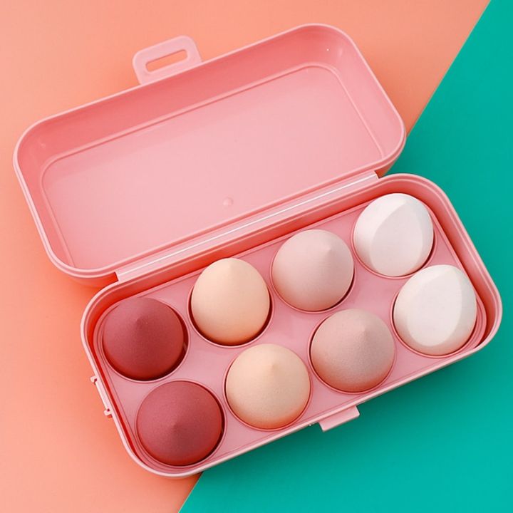 1/4/8pcs%20Makeup%20Blender%20Cosmetic%20Puff%20Makeup%20Sponge%20with%20Storage%20Box%20Foundation%20Powder%20Sponge%20Beauty%20Tool%20Women%20Make%20Up%20-%20Image%204