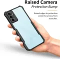 Back Cover for Samsung Galaxy A14 5G (Transparent, Shock Proof, Silicon,Black). 