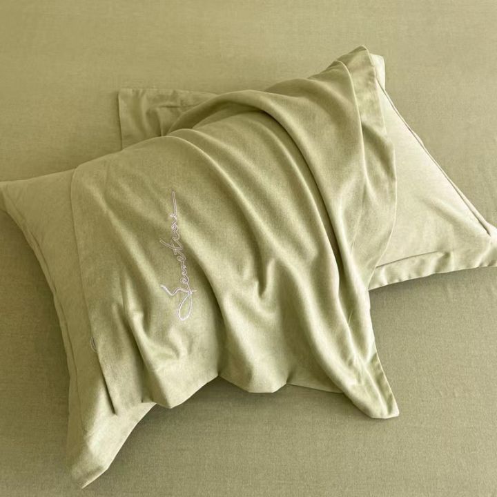 New%20Cashmere%20Four-Piece%20Set%20Olive%20Green%20Quilt%20Cover%20Bed%20Sheet%20Dorm%20Bedding%20Affordable%20luxury%20style%20-%20Image%202