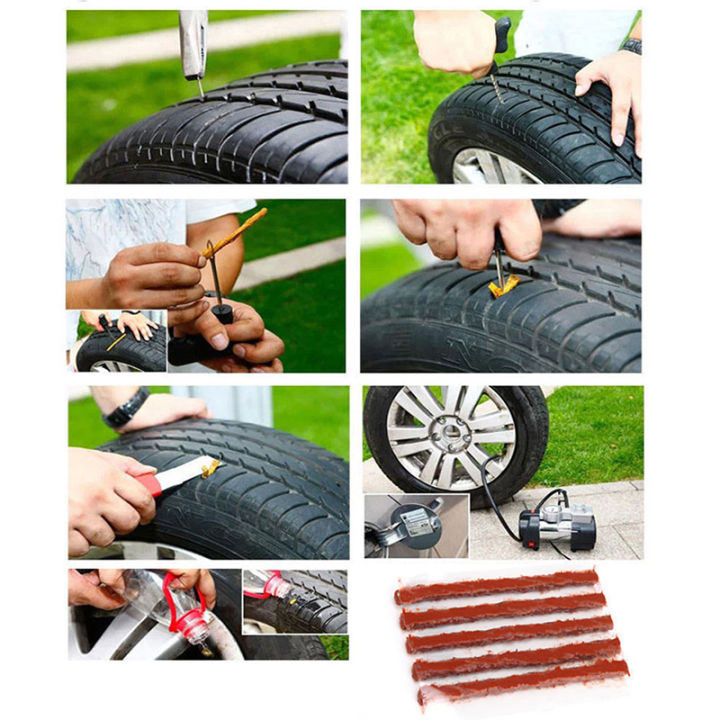 5pcs%20Car%20Motorcycle%20Tyre%20Tubeless%20Seal%20Strip%20Plug%20Tire%20Puncture%20Repair%20Tool%20Kit%20-%20Image%202
