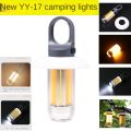 Mini LED Camping Lights Warm white Dual-light Flashlight Multifunctional Camping Atmosphere Lights Emergency Lighting Keychain. 