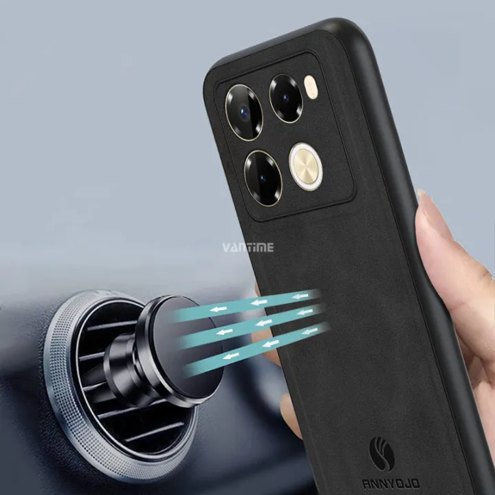 Vantime%20for%20Infinix%20Note%2040%20Pro%204G%2040%20Pro+%20Plus%205G%20Case%20Modern%20PU%20Leather%20Matte%20Hard%20Back%20Case%20Compatible%20with%20Magnetic%20Holder%20-%20Image%203