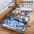 Transparent Bed Bottom Storage Box Student Household Artifact Clothes Pants Organizing Box under Bed Storage Box Plastic.