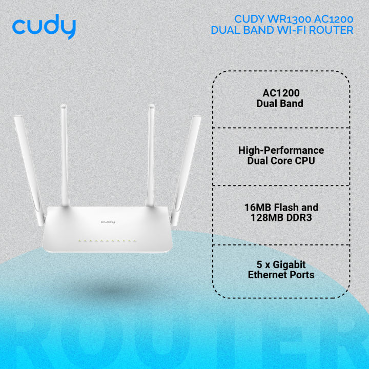 Cudy%20WR1300%20AC1200%20Dual%20Band%20Wi-Fi%20Router%20-%20867Mbps%20at%205GHz%20and%20300Mbps%20at%202.4GHz%20-%205x%20Gigabit%20Ethernet%20Ports%20-%204%20x%205dBi%20High%20Gain%20Antennas%20-%20Whole%20Home%20Coverage%20-%20White%20-%20Image%203