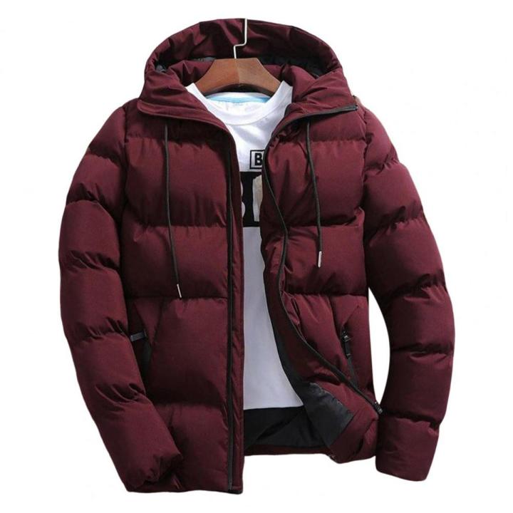 Trendy Men Hoodie Male Men Windbreaker Long Sleeve Thick Zipper Pockets Jacket