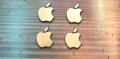 4 x Apple DECAL Badge Sticker Logo gold color for iphone ipad medium 1 ***.