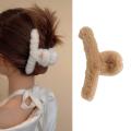 Furry Hair Clip Accessories Hair Catch Clamp Girl New 2023. 