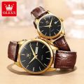 Inspired by olevd 2872G Chronograph Leather Belt Watch | Unboxing 2021 | Luxury Watch Reviews.