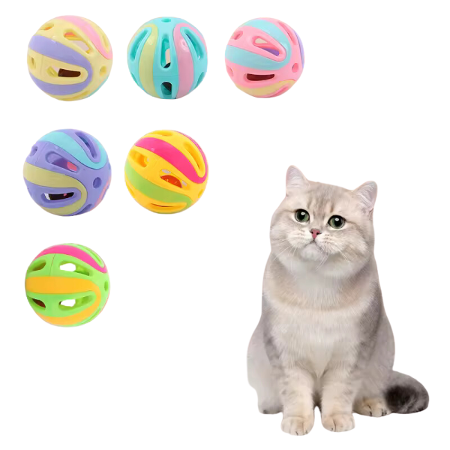 1pc New Cat Toy Ball Jingle Bell Interactive Ball