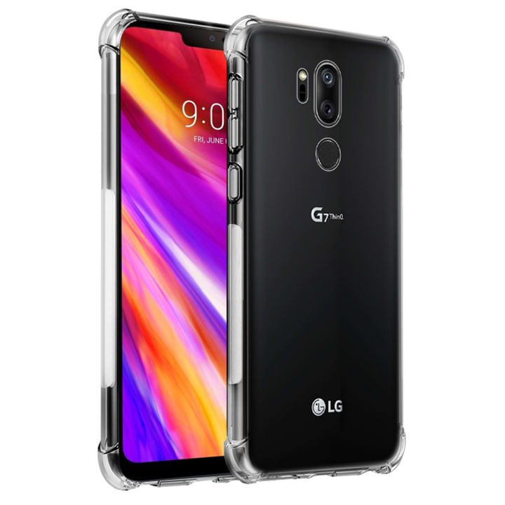 For%20LG%20G7%20ThinQ%20Transparent%20Soft%20Gel%20TPU%20Reinforced%20Corners%20Cushion%20Bumper%20Shockproof%20Drop%20Protection%20Case%20Cover%20-%20Image%204