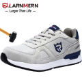 【selevn roind】 LARNMERN Winter Safety Shoes Men Slip On Steel Toe Shoes Women Construction Sneaker Breathable Lightweight AntiStatic Work Shoe.