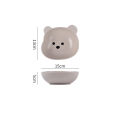 Bear Plate Bowl Tableware Ceramics Fruit Noodle Breakfast Salad Bowl Plate Fruit Dishes Sauce Utensils For Kitchen Dessert Tray. 