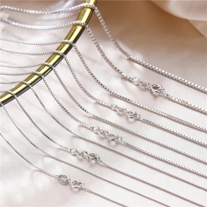 Box%20Chain%20Necklace%20Silver%20925%20Real%20Women%20Fine%20Jewelry%20Gift%20Female%20Men%20Girls%2040%2045%2050%2055%2060%2065%2080%20CM%20Necklace%20On%20The%20Neck%20-%20Image%204