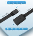 UGREEN US133(10396)  Micro USB Male to USB-A  Female Cable with OTG  Nickel Plating 15cm (Black) - Micro USB 2.0 OTG Adapter Cable - 480Mbps Data Transfer - Durable PVC Jacket - Plug & Play. 
