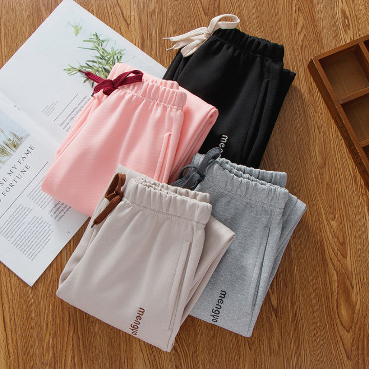 YC Children's Sweatpants Spring and Autumn Boys Long Pants Girls 2024 New Baby Spring Clothes Medium and Big Kids Casual Sweatpants